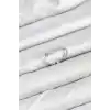 Pirinç Gümüş Renk Minimal Yonca Detaylı Kadın Yüzük