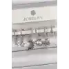 Pirinç Gümüş Renk Zirkon Taşlı Gezgen Model Kadın Küpe Seti