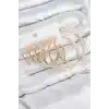 Pirinç Halka Model Gold Renk Kadın Set Küpe