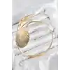 Pirinç İstiridye Model Gold Renk Kadın Pazu Bileklik