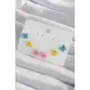 Pirinç Rengarenk Mineli Minimal Fiyonk Küpe Seti