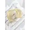 Pirinç Tel Sarma Model Gold Renk Kadın Bileklilk