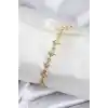 Pirinç VIP Seri Gold Renk Sıralı Kutup Yıldızı Kadın Bileklik