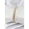 Pirinç VIP Seri Gold Renk Zirkon Taşlı Kadın Bileklik