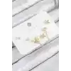 Pirinç Zirkon Taşlı Kelebek Model Gold Renk 925 Ayar Gümüş Çivi Kadın Küpe Set