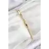 Pirinç Zirkon Taşlı Kuğu Model Gold Renk Kadın Bileklik