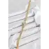 Pirinç Zirkon Taşlı Yonca Model Gold Renk Kadın Bileklik