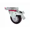 Servis Tekeri - Tablalı Frenli Siyah Döner - Çap 150 mm