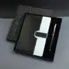 Siyah Beyaz Tarihsiz Ajanda Defter Kalem Seti