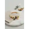 Siyah Kalpli ve Kelebek Model Charmlı Bileklik