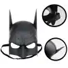 Siyah Renk Çocuk Boy Arkadan Lastikli Batman Maskesi 20x14 cm