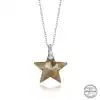 Swarovski Crystal Taşlı Yıldız Gümüş Kadın Kolye
