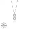 Swarovski Taşlı Gümüş Sonsuzluk Bayan Kolye