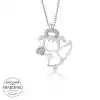 Swarovski Taşlı Gümüş Su Perisi Bayan Kolye