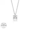 Swarovski Taşlı Gümüş Tektaş Bayan Kolye