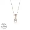 Swarovski Taşlı Gümüş Tektaş Bayan Kolye