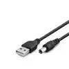 Tablet Şarj Kablosu Usb To 5.5*2.5 1M Siyah HDX1323
