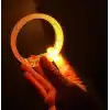 Turuncu Led Işıklı Baskı Yapılabilen Pilli Bileklik Bilezik 1,5 cm Genişlik