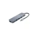 Type-C Hub 4*Usb3.0 + Dc Sv Gri HDX7044