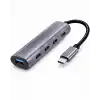 Type-C Hub Pd Usb 3.0 Usb-C 5 Port 60W Gri HDX7895