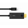 Type-c To Hdmı Görüntü Kablosu 4K 30 Hz Örgülü 1 M Gri TH03A