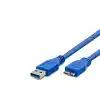 Usb 3.0 To Micro-B 3.0 Kablosu 30 Cm - Mavi HDX7518