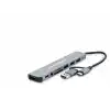 Usb 3.0 & Type-C Hub Audio Kart Okuyucu 8 Port - Gri HDX7828