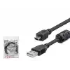 Usb Mini V3/5Pin To Usb Kablo 1.5 M - Si̇yah HDX7538