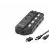 Usb Type-c 3.2 Gen1 Anahtarlı Hub 7 Port 5 Gbps Siyah U332