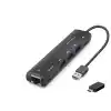 Usb Type-c 3.2 Gen1 Hub Gigabit Lan 4 Port 5 Gbps Siyah HDX7897