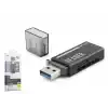 USB Type-C 3.2 Gen1 Kart Okuyucu SD MicroSD 5 Gbps Siyah C306
