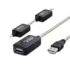 USB Uzatma Kablosu 15 m - Silver Siyah HDX7537