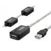 Usb Uzatma Kablosu 25 M - Silver Siyah HDX7546