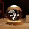 Usbli Tasarım Işıklı Cam Küre Şemsiyeli Çocuk