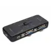 Vga Usb Kvm Swıtch 4 In 1 Out + 4 Port Usb Console - Sıyah HD230