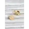Vintage Model Gold Renk Düğme veya Manşet Broşu
