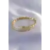 VIP Seri Yılan Model Gold Renk Kadın Kelepçe Bileklik