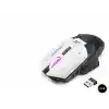 W19 Kablosuz Mouse Dual Mod 10000 Dpi 7 Tuş Makro 1000 Hz Rgb - Siyah Beyaz