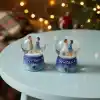 Winter Temalı Sevimli Çiftler Mini Işıklı Kar Küresi