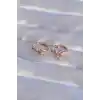 XUPİNG Rose Renk Zirkon Taşlı Halka Küpe