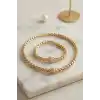 Xuping Singapur Zincir Model Kolye ve Bileklik Set