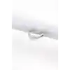 Yassı Silver Renk Ayarlanabilir Yüzük