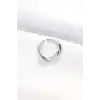 Yassı Silver Renk Ayarlanabilir Yüzük