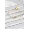 Yıldız Model Gold Renk Kadın Bileklik