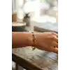 Yonca Model Karışık Renk Zirkon Taşlı Kadın Bileklik