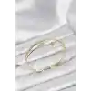Yonca Model Pirinç Gold Renk Kadın Bileklik