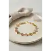 Yonca Model Renkli Zirkon Taşlı Gold Pirinç Kadın Bileklik