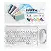ZR20Km Beyaz Kablosuz Klavye Mouse Set