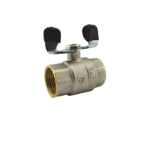 PN10 F-F Küresel Vana İç Dişli Kelebek Kollu