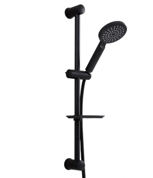 Selena Sürgülü Duş Seti-Siyah